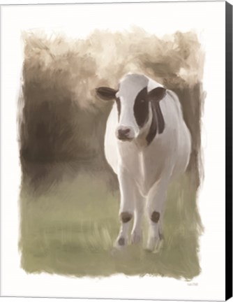 Framed Jersey Pasture Print