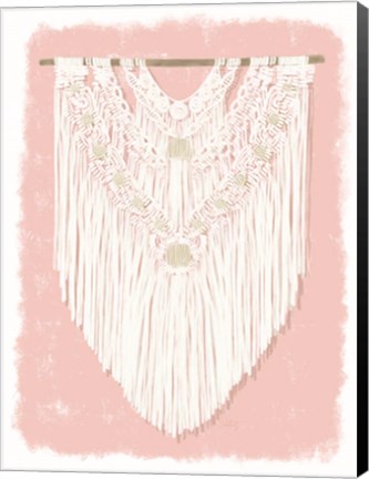 Framed Boho Wall Hanging II Print