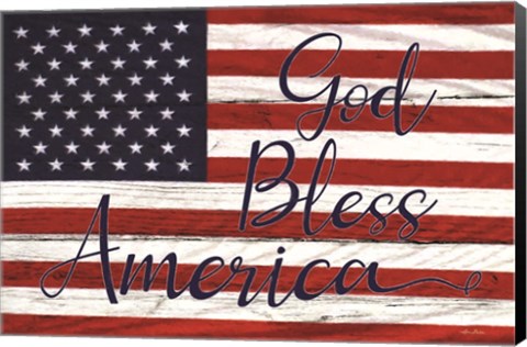 Framed God Bless America Print