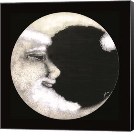 Framed Santa Moon Print