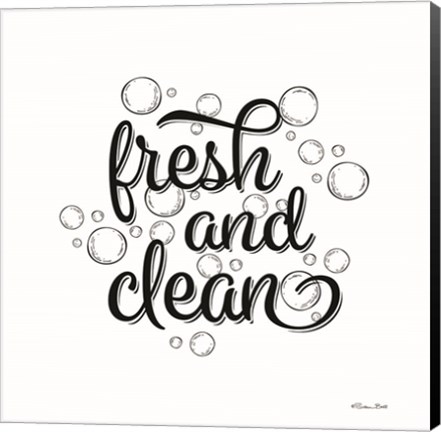 Framed Fresh and Clean Bubbles Print