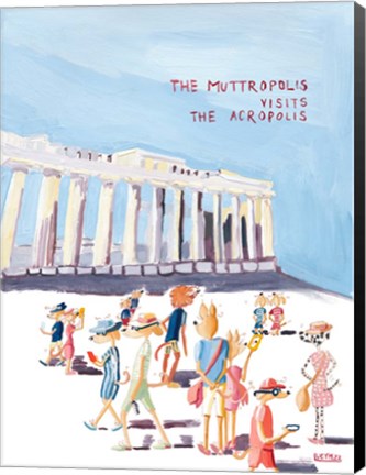 Framed Muttropolis Vists The Acropolis Print