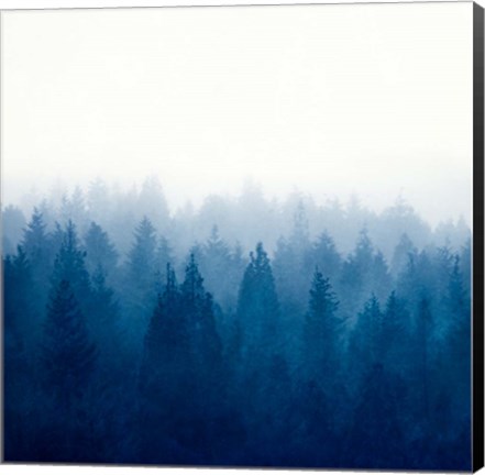 Framed Heart and Soul - Foggy Forest Print