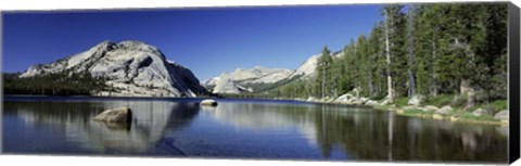 Framed Reflection of a rock in water, Yosemite National Park Print