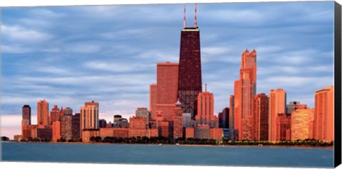 Framed Illinois, Chicago, sunrise Print