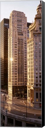 Framed Skyscrapers in a city, Chicago Print