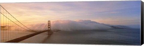 Framed Golden Gate Bridge and Fog San Francisco Print