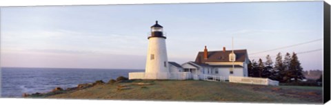Framed Pemaquid Point Lighthouse Print