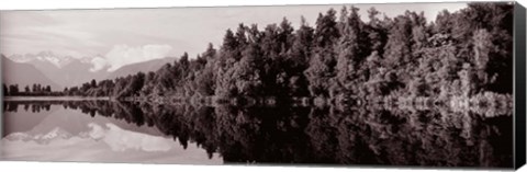 Framed Lake Matheson, New Zealand Print
