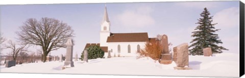 Framed Facade of a church, Otter Tail County, Minnesota Print