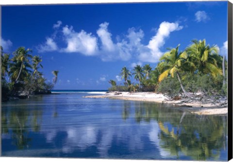 Framed Cove Polynesia Print