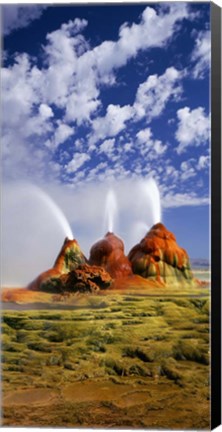 Framed Geysers in Black Rock Desert, Great Basin, Nevada Print