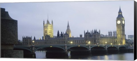 Framed Westminster Bridge, Big Ben, Houses Of Parliament, London Print