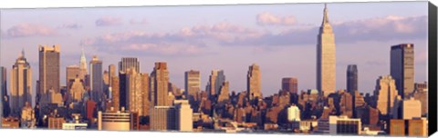Framed Skyscrapers in a city, Manhattan, New York City Print