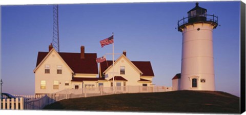Framed Nobska Lighthouse Woods Hole Print