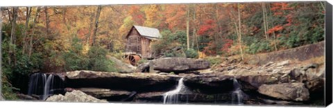 Framed Mill in a forest, West Virginia Print