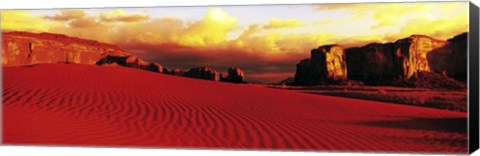 Framed Thunderbird Mesa Monument Valley Tribal Park Print