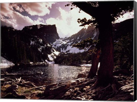 Framed Dream Lake Rocky Mountains Print