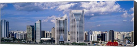 Framed Buildings in a city, Sao Paulo, Brazil Print