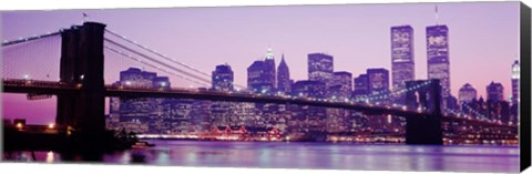Framed Brooklyn Bridge, Manhattan, New York City Print