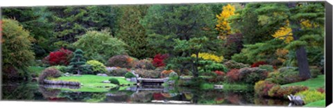 Framed Asticou Azalea Gardens Northwest Harbor Print