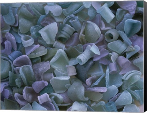 Framed glass fragments Print