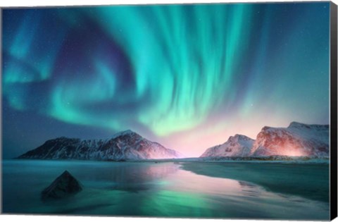 Framed Northern Lights Print