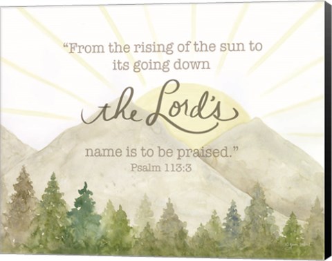 Framed Rising of the Sun Print