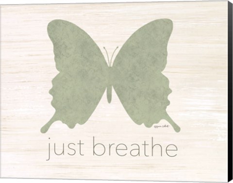 Framed Just Breathe Butterfly Print