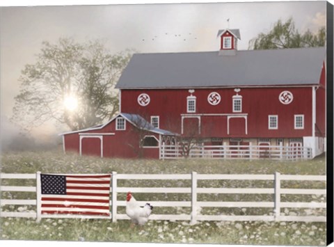 Framed Patriotic Farm Print