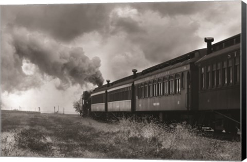 Framed Country Train Ride Print