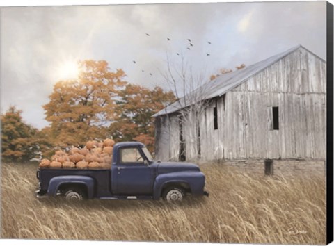 Framed Jonestown Pumpkin Barn Print