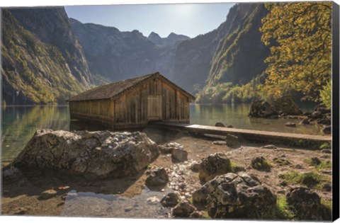 Framed Water Walkway Print