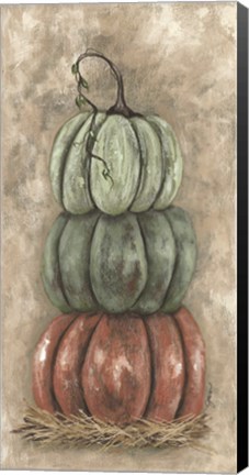 Framed Color Pumpkin Stack Print