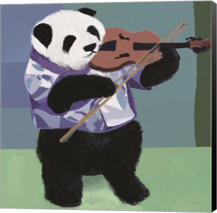 Framed Panda Violinist Print