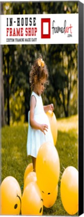 Framed Modern 8x22 Picture Frame Print