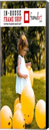 Framed Modern 28x10 Picture Frame Print