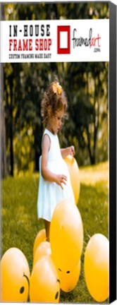 Framed Modern 36x13 Picture Frame Print