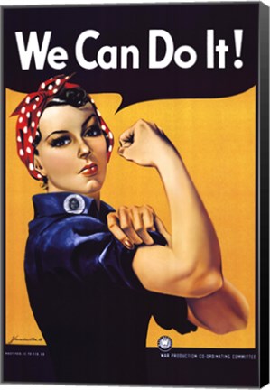 Framed Rosie The Riveter Print