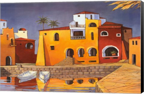 Framed Puerto Del Mar I Print