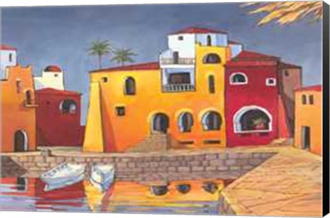 Framed Puerto Del Mar I Print