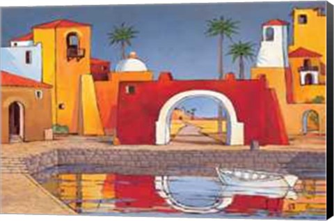 Framed Puerto Del Mar II Print