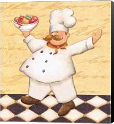 Framed Le Chef Et Le Fruits Print