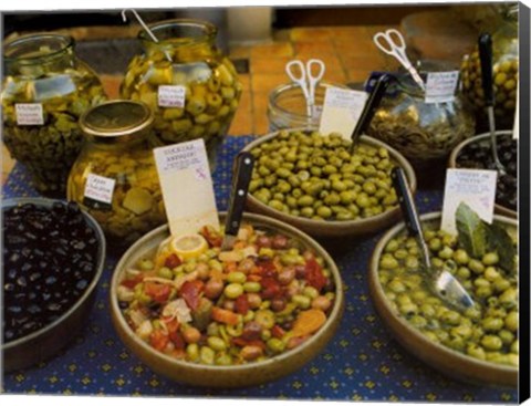 Framed Olives, Antibes Print