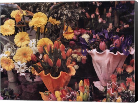 Framed Flowers, Florence Print