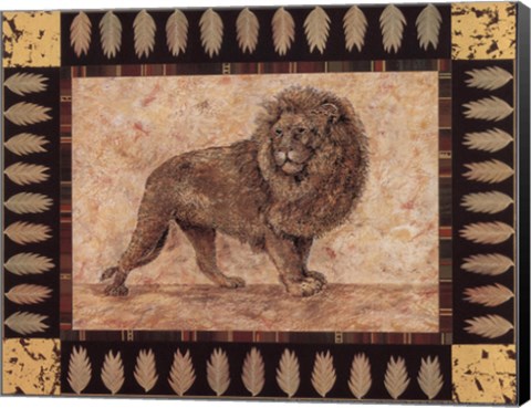 Framed Lion Print
