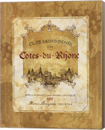 Framed Cotes du Rhone Print