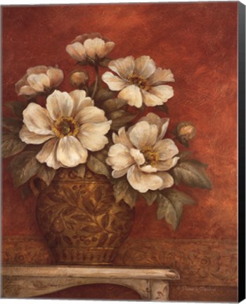 Framed Villa Flora Peonies Print