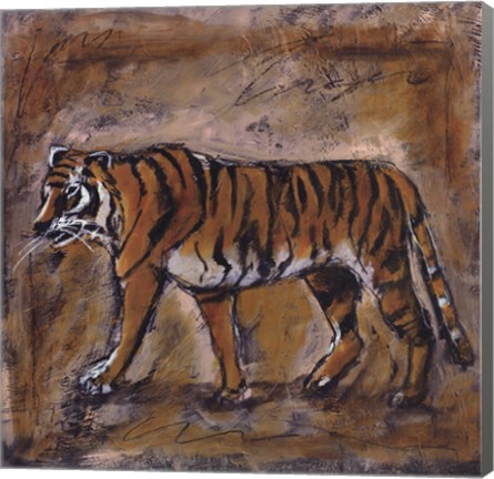Framed Safari Tiger Print