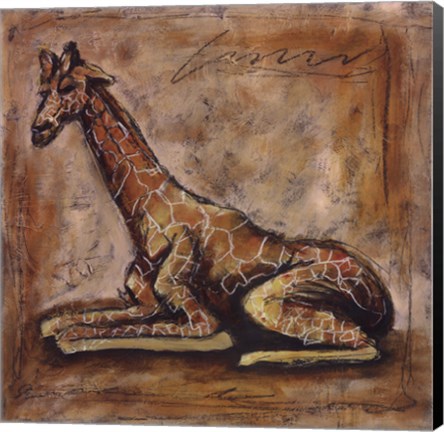 Framed Safari Giraffe Print